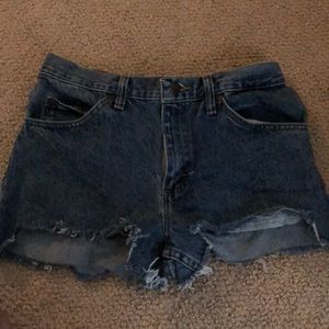 Vintage blue jean shorts